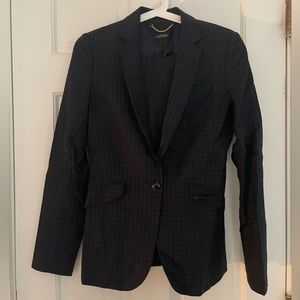 Slim cut 2 piece suit - Massimo Dutti - size 36 (US: 4) - charcoal pattern